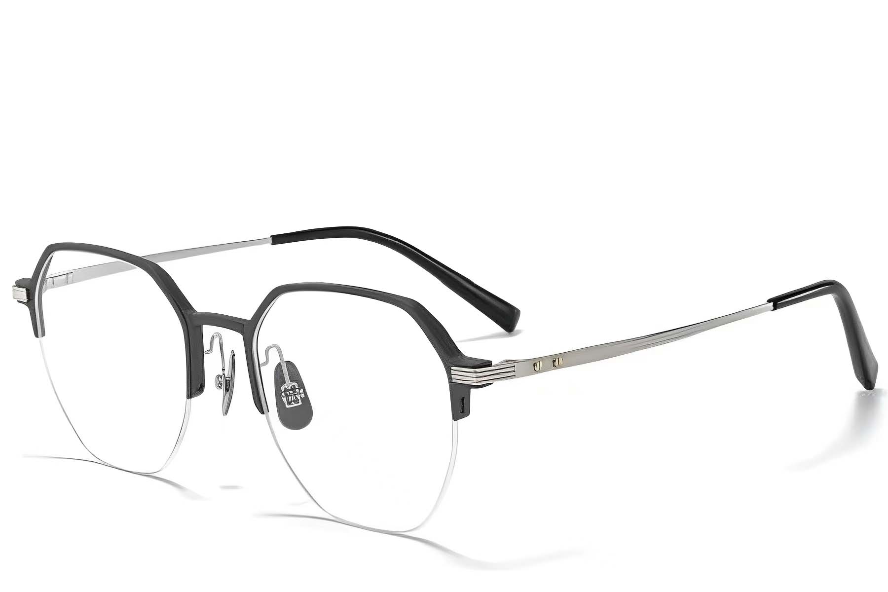 BS1025-0338_Silver_Semi-rimless_Metal_Glasses_corner