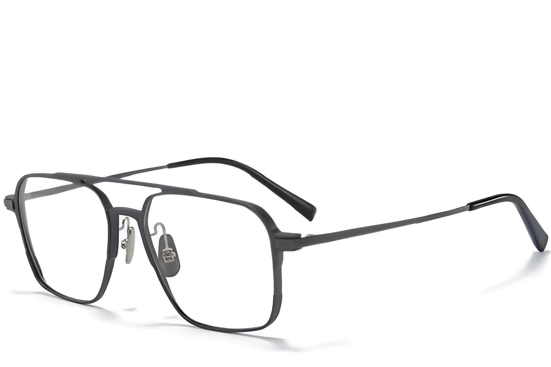 Gafas de metal gris aviador #BS1025-0342