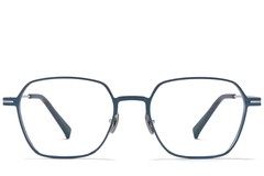 BS1025-0343_Blue_Geometric_Metal_Glasses_front