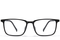 BS1025-0351_Black_Rectangular_TR90_Glasses_front