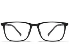 BS1025-0353_Black_Rectangular_TR90_Glasses_front