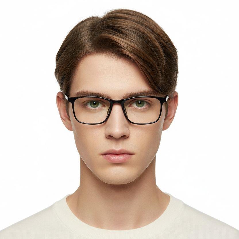 Rectangular Black TR90 Glasses #BS1025-0355
