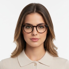 BS1025-0363_Tortoiseshell_Round_TR90_Glasses_model