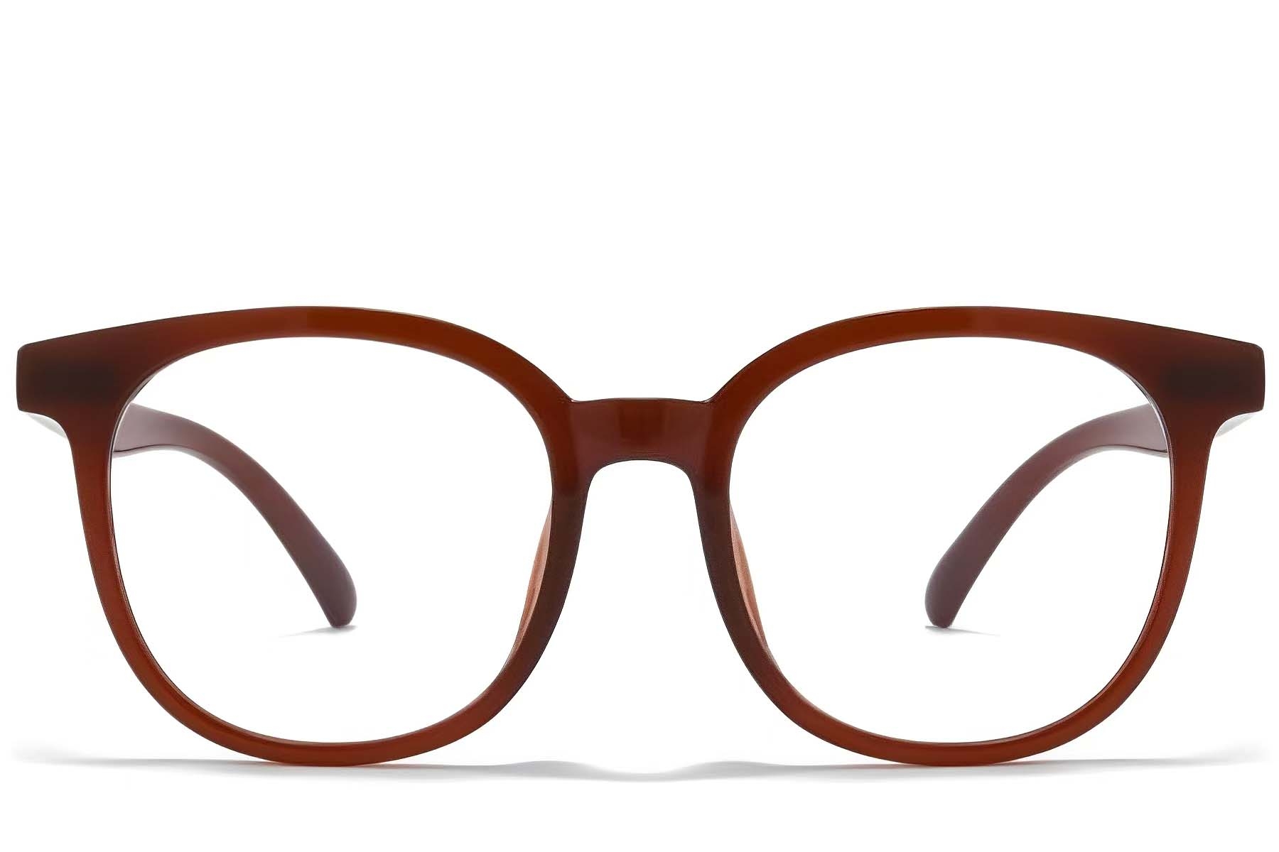 BS1025-0367_Orange_Oval_TR90_Glasses_front
