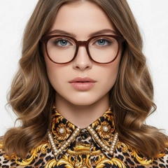 Oval Red TR90 Glasses #BS1025-0367