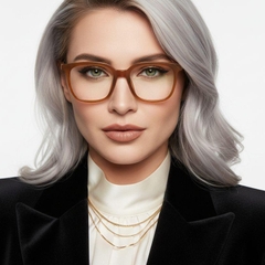 Rectangular Orange TR90 Glasses #BS1025-0373