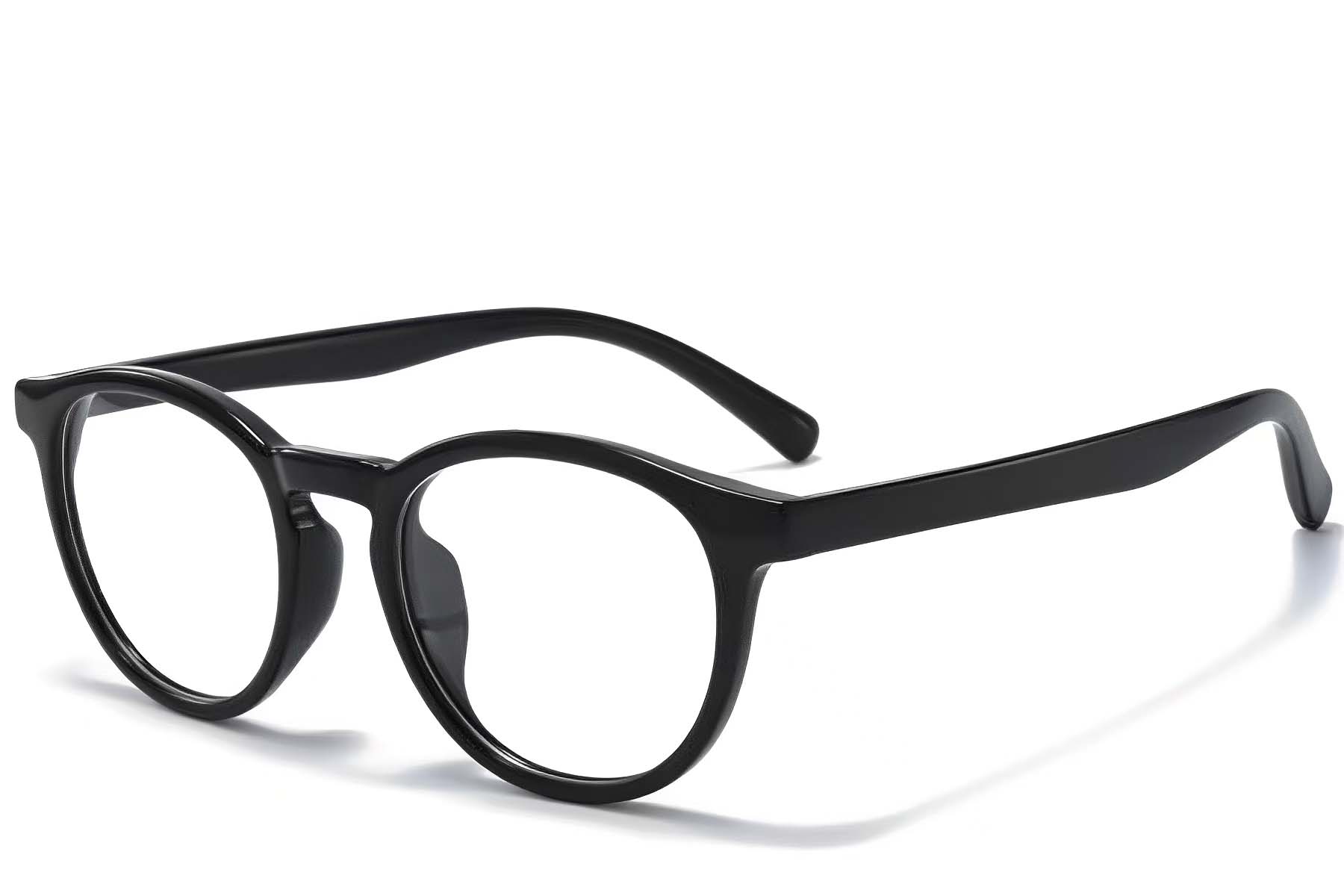 Oval Black TR90 Glasses #BS1025-0385