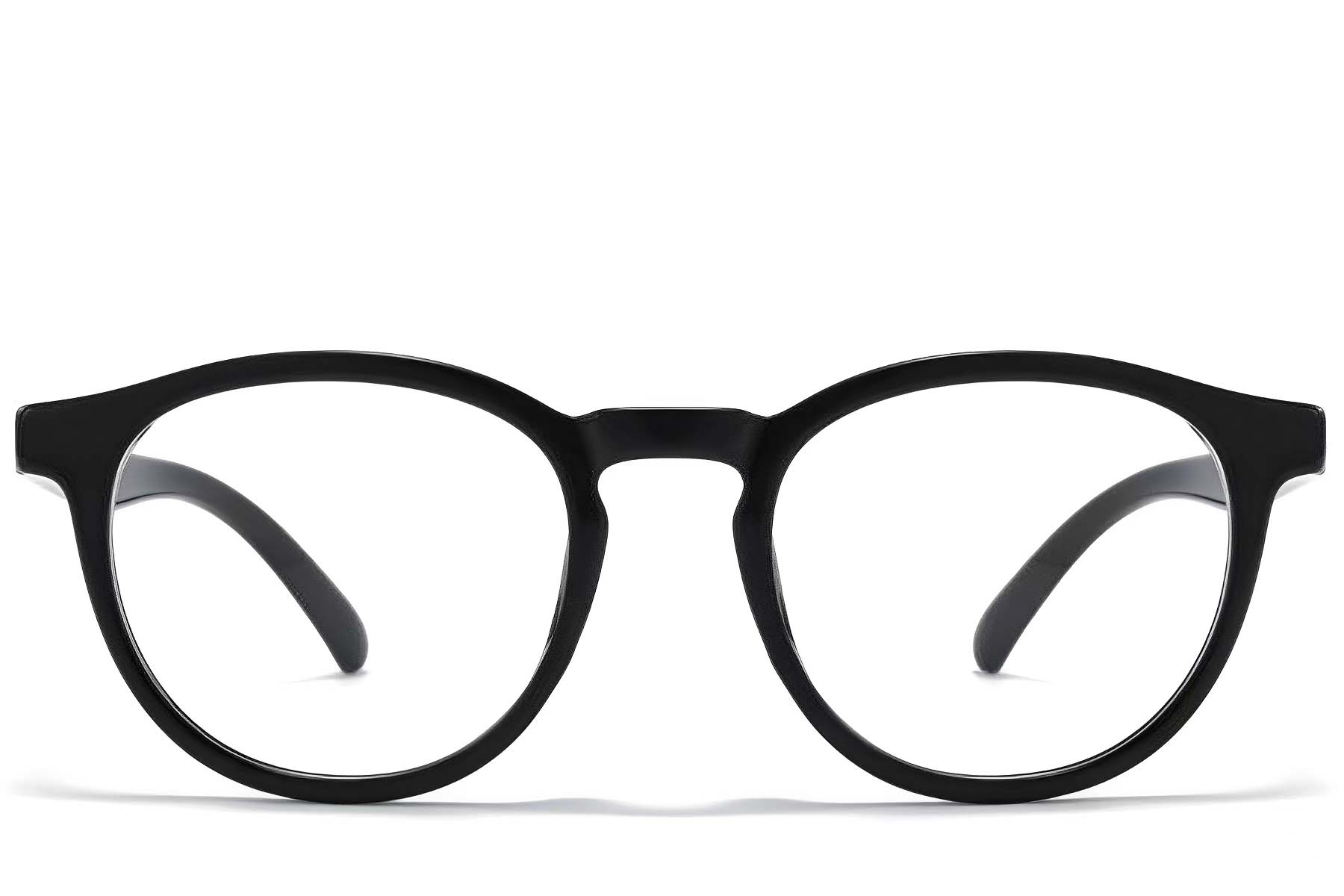 BS1025-0385_Black_Oval_TR90_Glasses_front