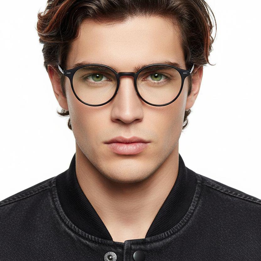 Gafas Ultem ovaladas negras #BS1025-0390
