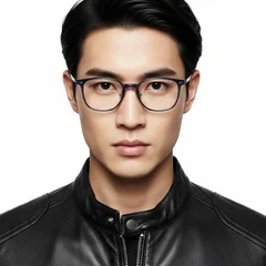 bs1025-0422_blue_rectangular_ultem_glasses_model