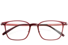 BS1025-0427_Red_Rectangular_Ultem_Glasses_front