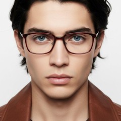 bs1025-0439_red_rectangular_ultem_glasses_model