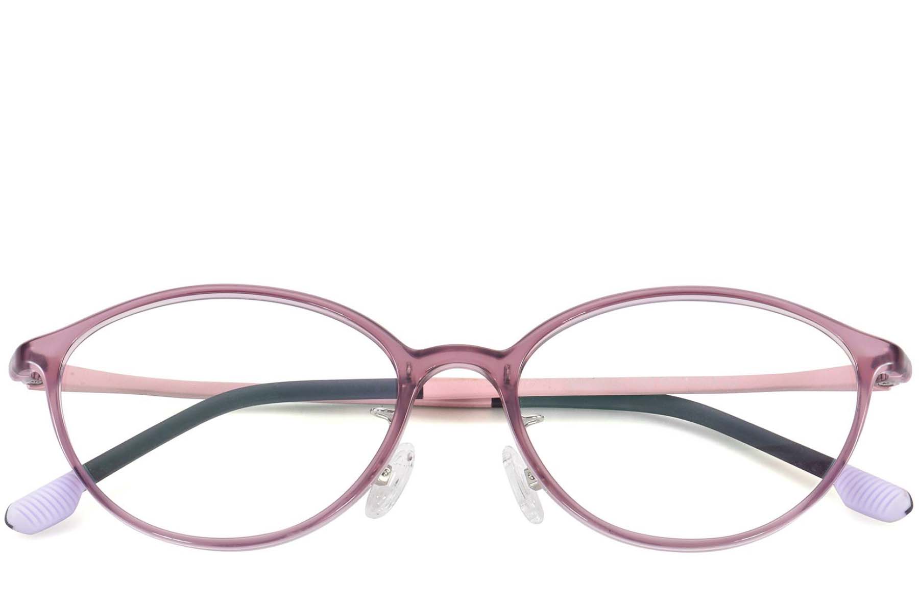 BS1025-0450_Purple_Oval_Ultem_Glasses_front