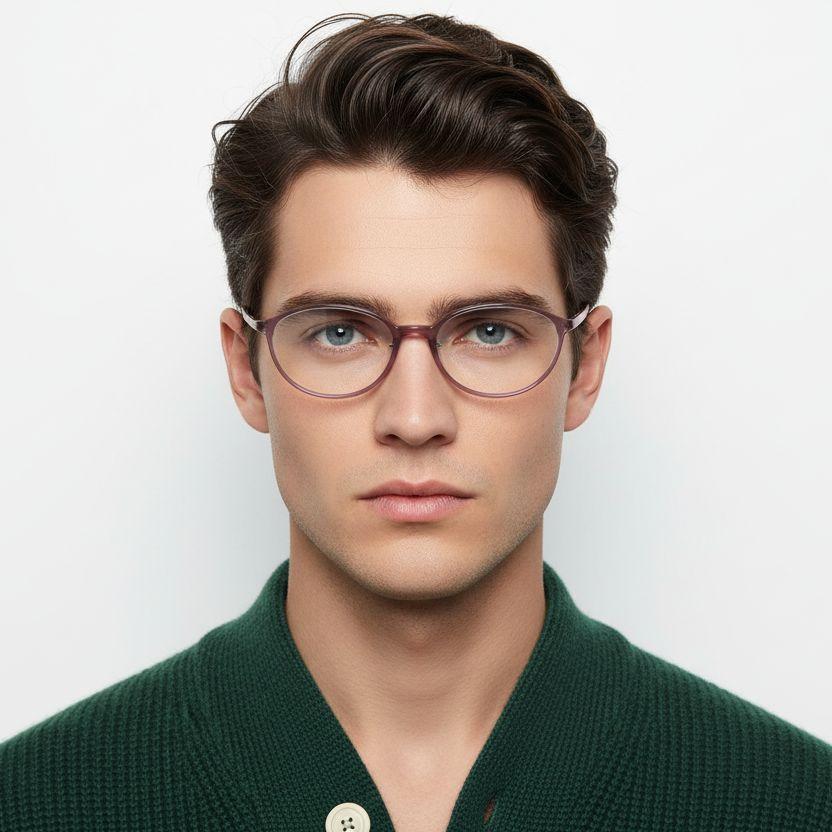 Lunettes ovales violettes Ultem #BS1025-0450