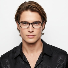 Rectangular Grey Ultem Glasses #BS1025-0458