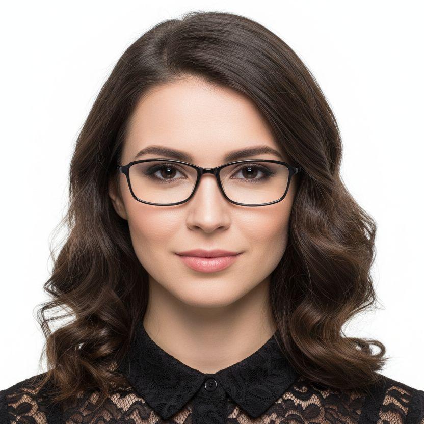 Rectangular Grey Ultem Glasses #BS1025-0458