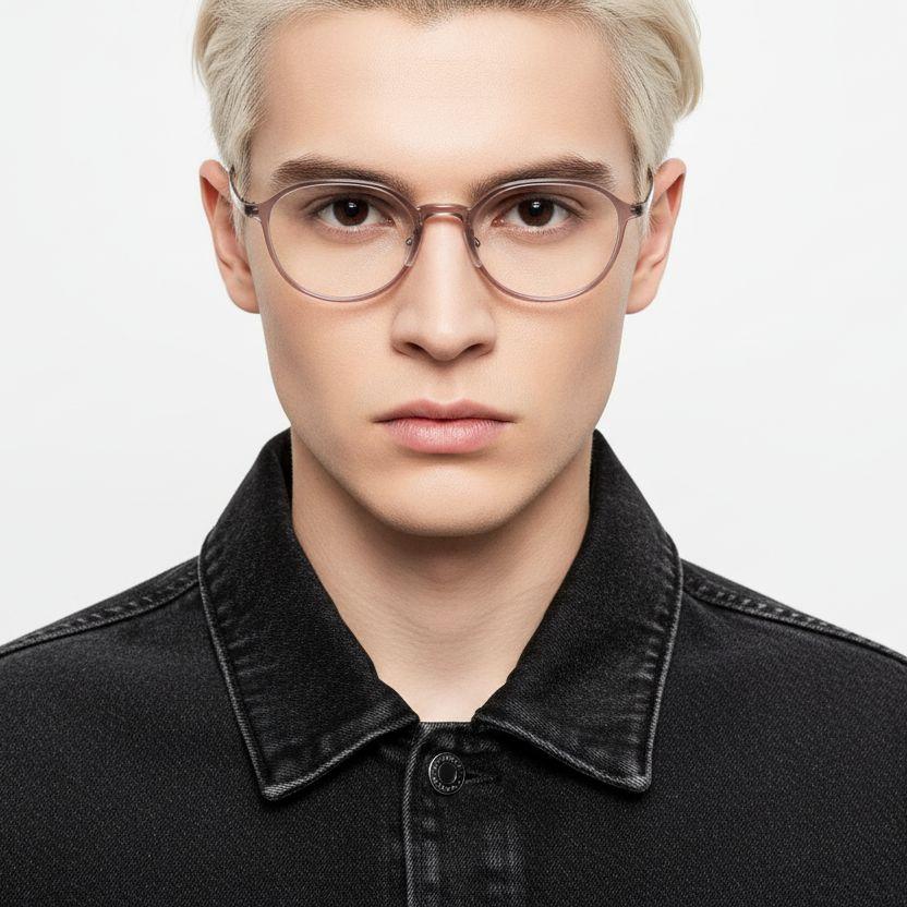 Oval Pink Ultem Glasses #BS1025-0465