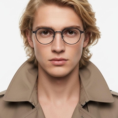 Runde blaue Ultem-Brille #BS1025-0479