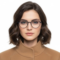 Runde blaue Ultem-Brille #BS1025-0479