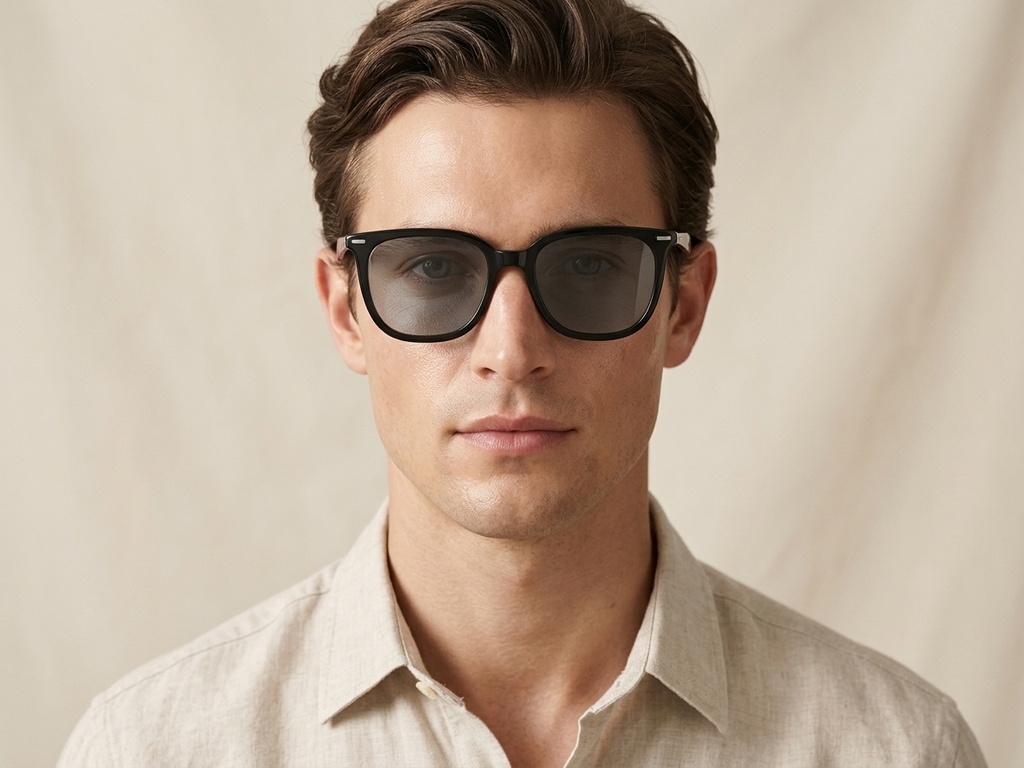 AG11 Black TR90 Electrochromic Smart AI Sunglasses #BS1223-0001