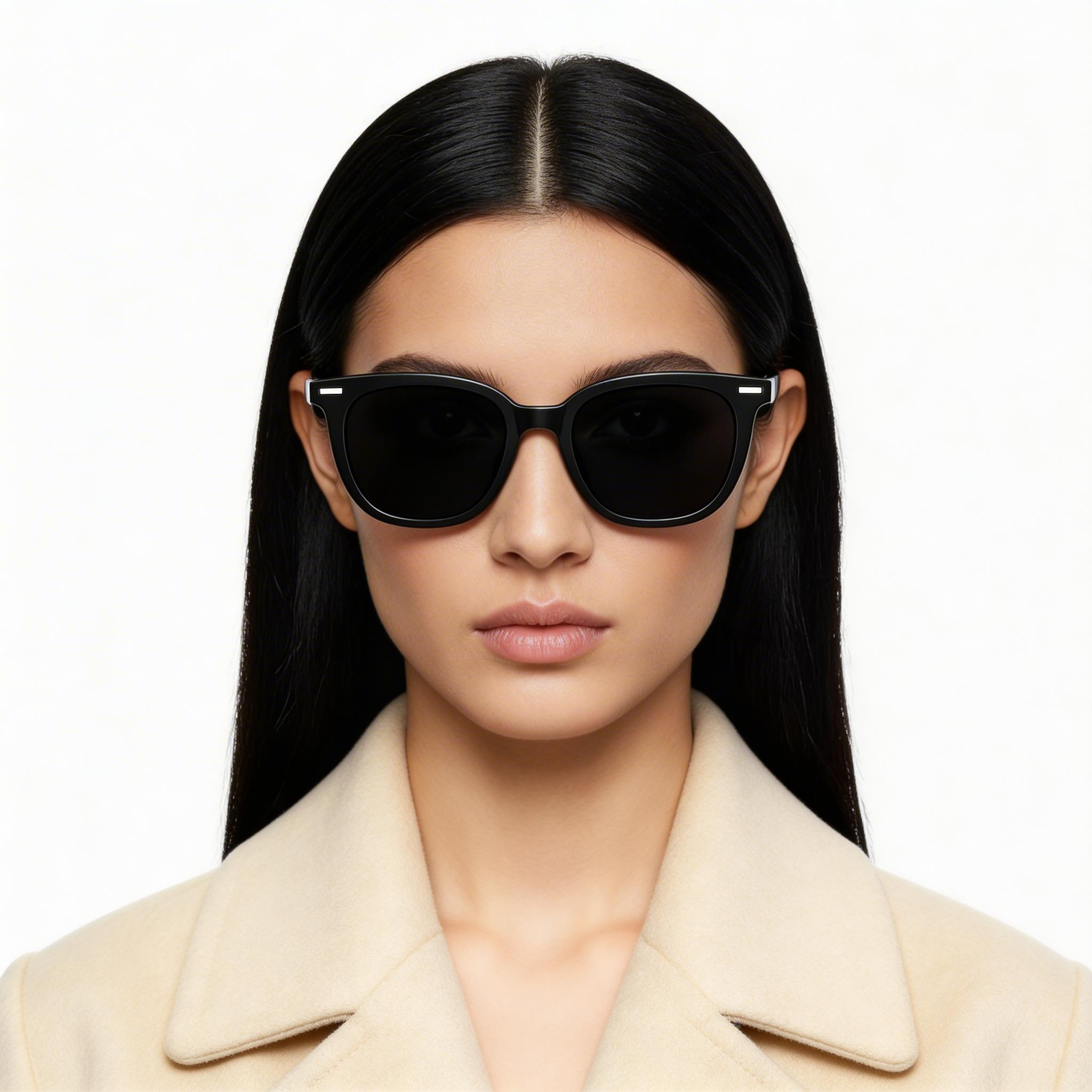 bs1223-0001_black_rectangular_tr90_ag11_ai_smart_sunglasses_model