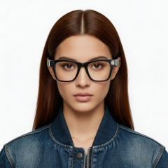 BS1223-0004_Black_Rectangular_TR90_AG18_AI_smart_glasses_model