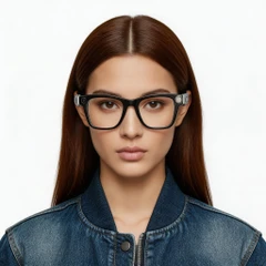 BS1223-0004_Black_Rectangular_TR90_AG18_AI_smart_glasses_model