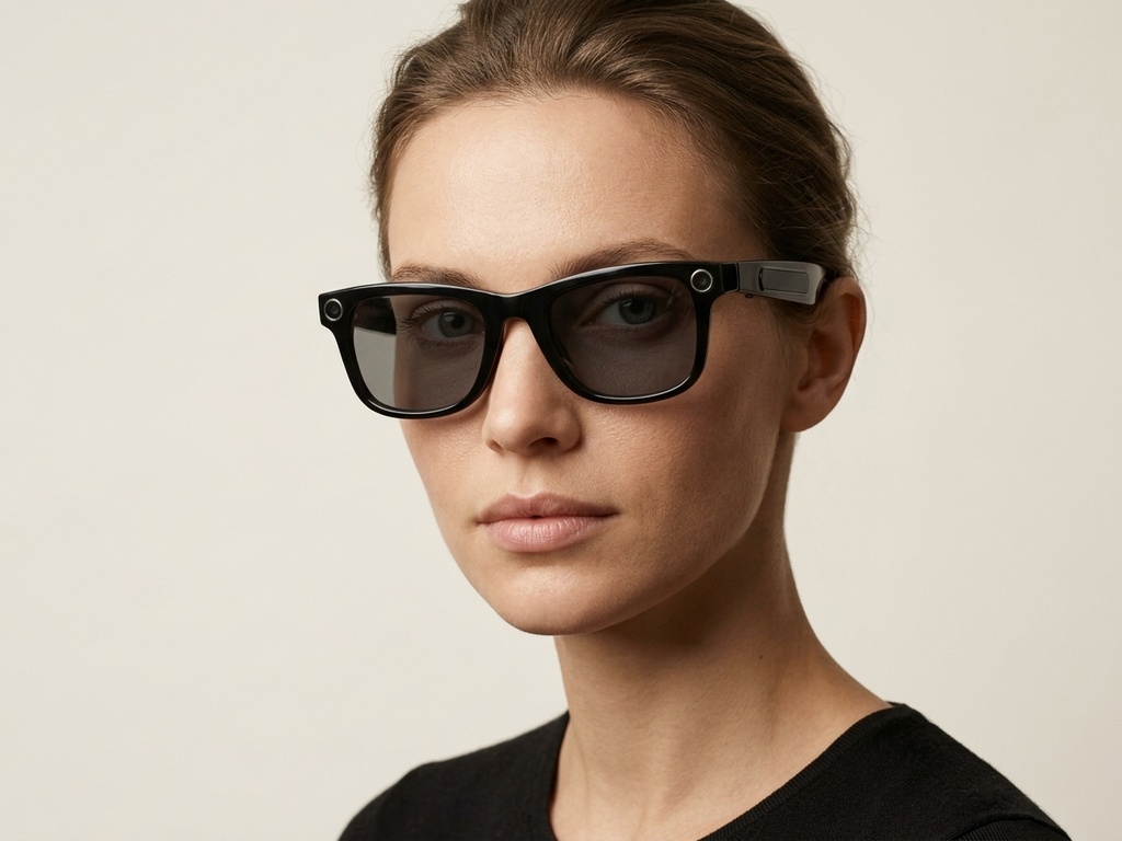 bs1223-0005_black_rectangular_tr90_ag18_ai_smart_sunglasses_model_female