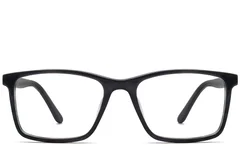 BS1224-0008_Black_Rectangular_Acetate_Glasses_front
