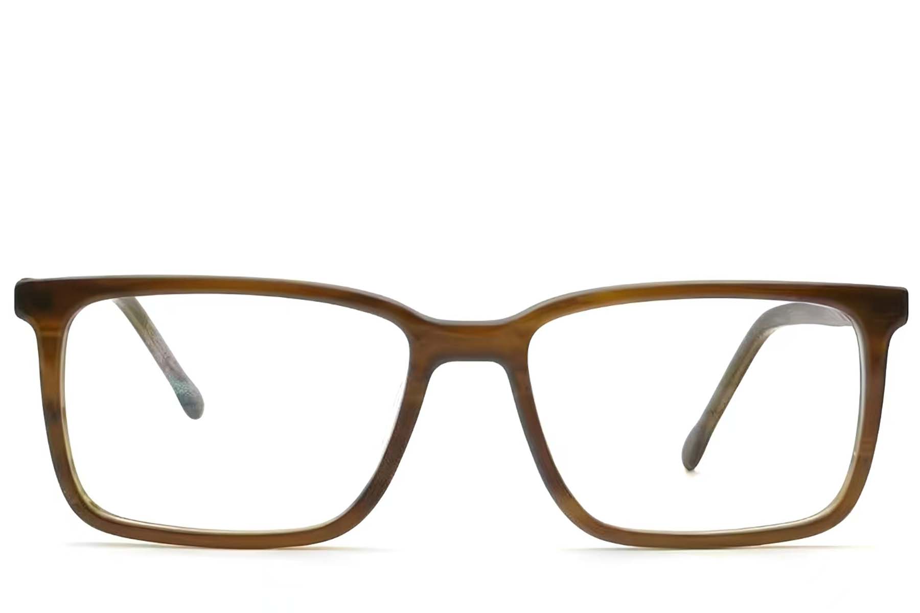 BS1224-0019_Brown_Rectangular_Acetate_Glasses_front