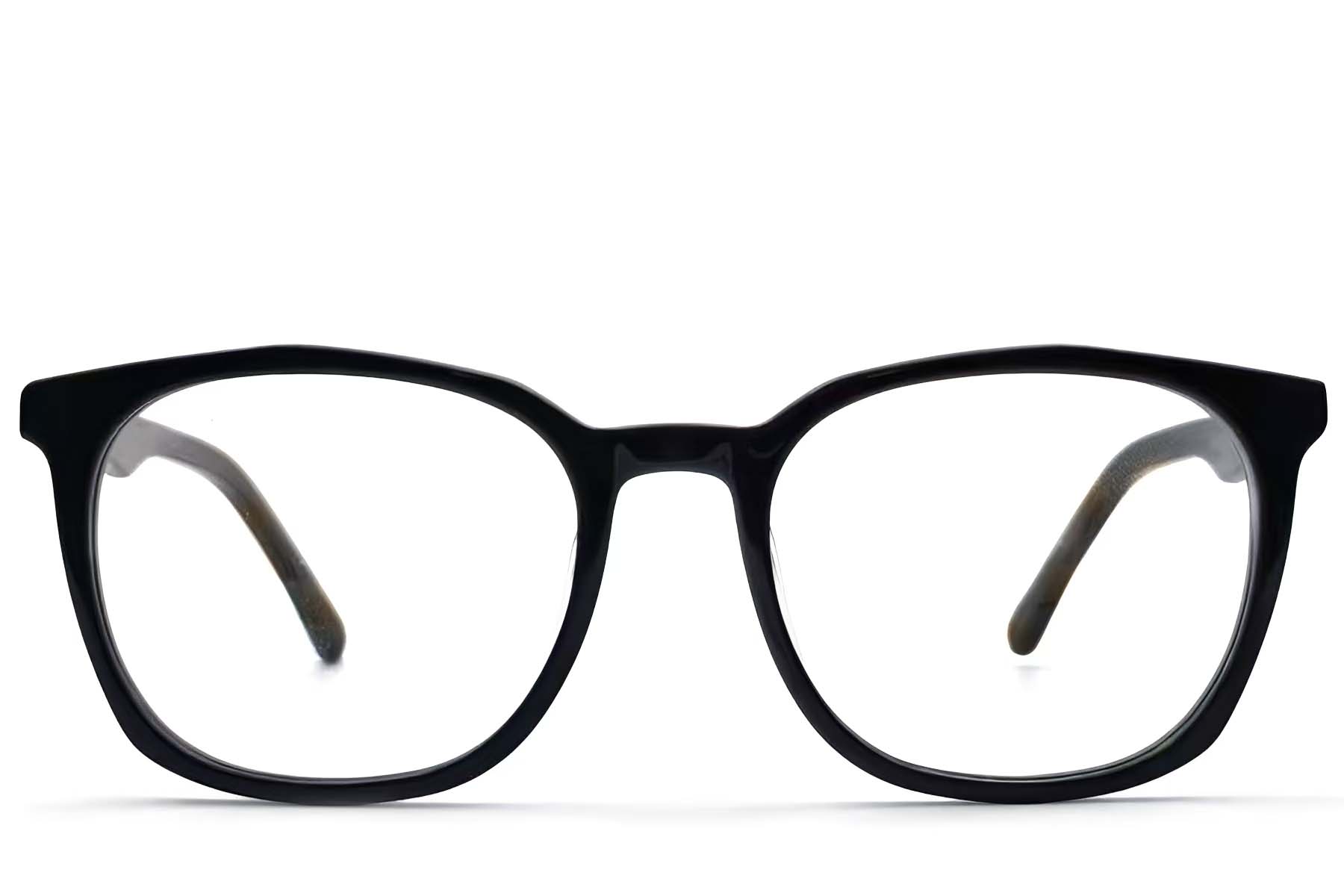 BS1224-0021_Black_Oval_Acetate_Glasses_front