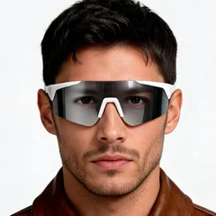 BS1611-0007_Silver_Irregular_Plastic_QY_Pro2_smart_sport_sunglasses_model