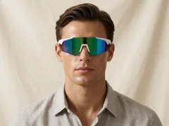 QY Pro2 Irregular Green Plastic Smart Sport Sunglasses #BS1611-0008