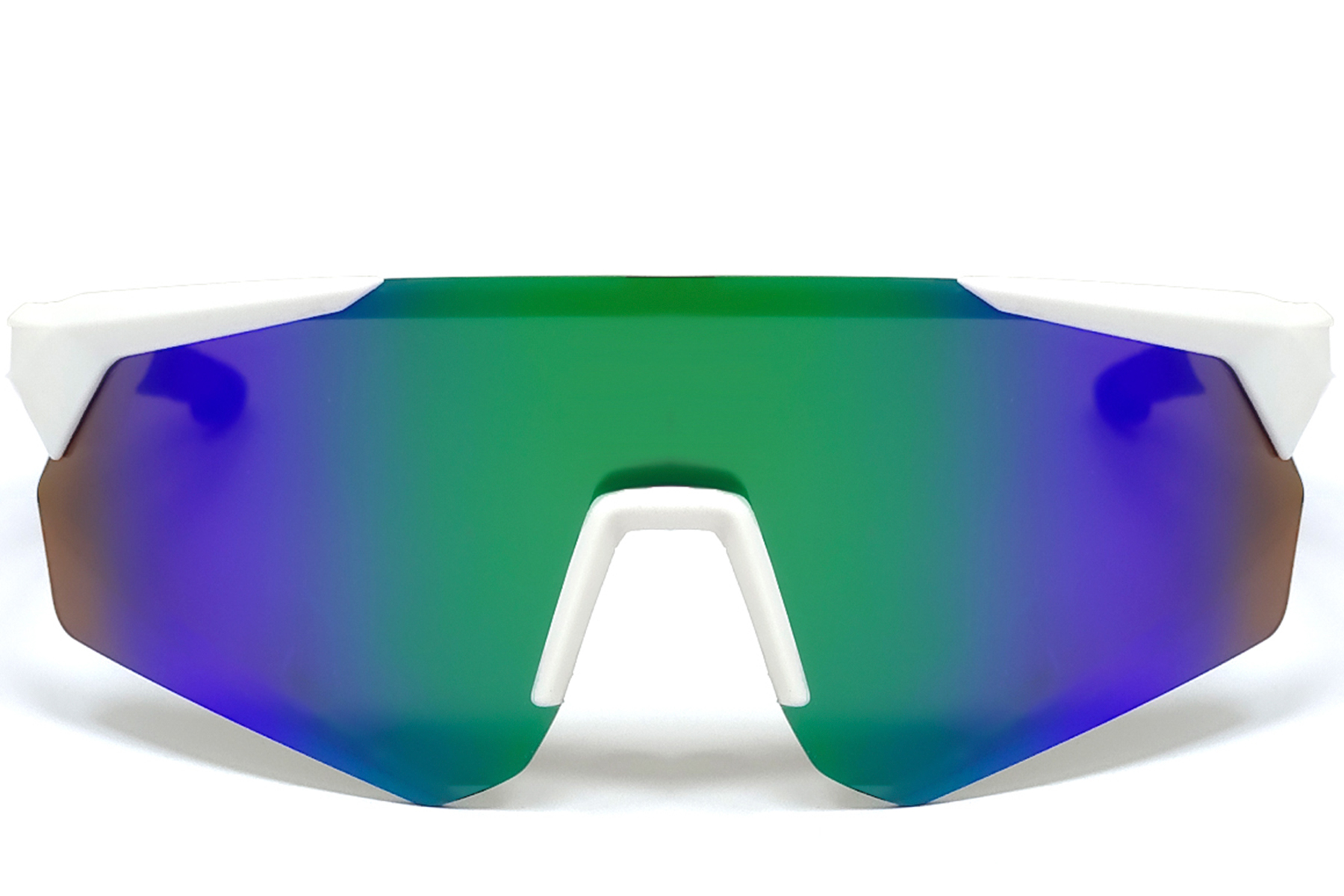 BS1611-0008_Green_Irregular_Plastic_QY_Pro2_smart_sport_sunglasses_front