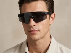 QY Pro2 Irregular Black Plastic Smart Sport Sunglasses #BS1611-0010