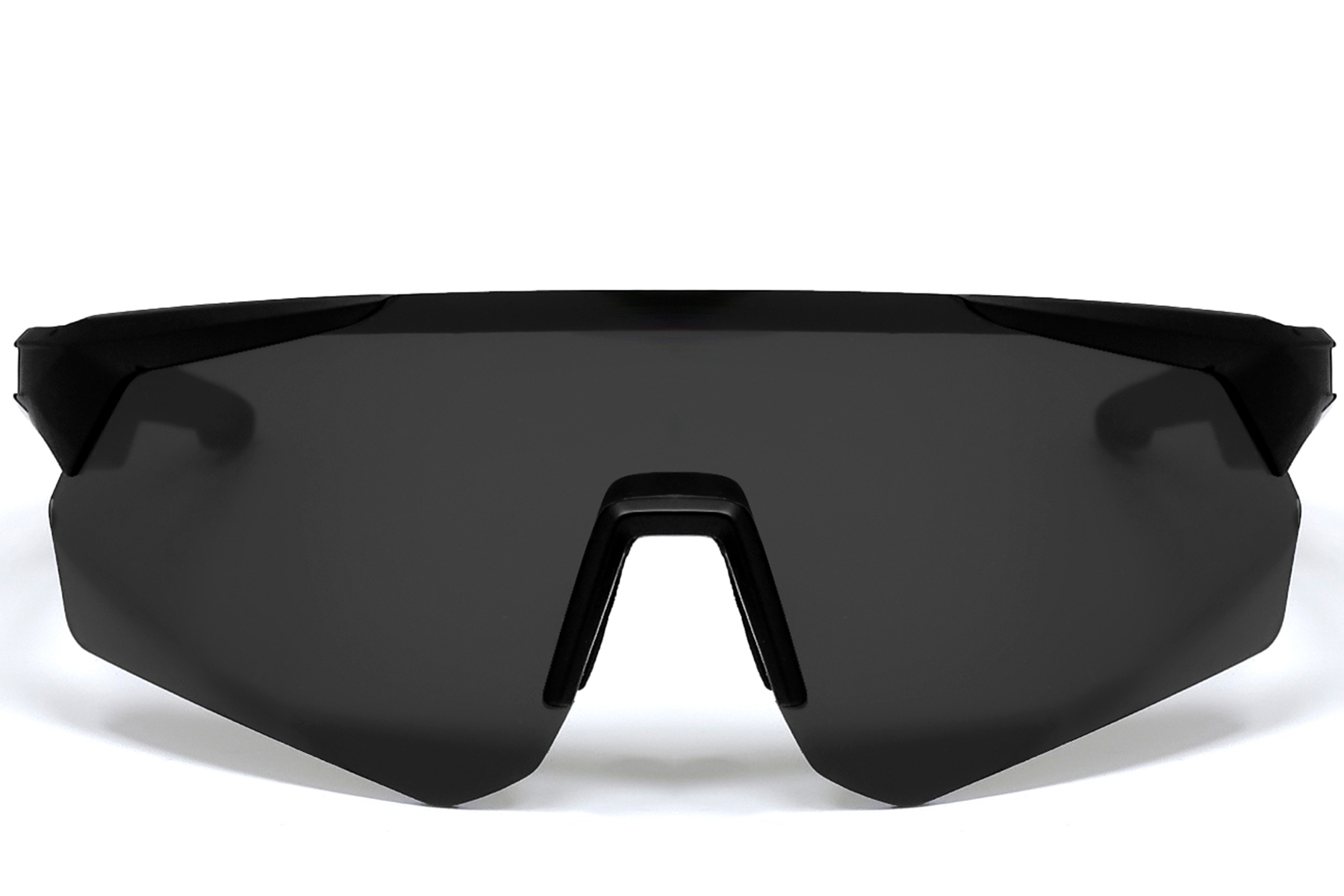 BS1611-0010_Black_Irregular_Plastic_QY_Pro2_smart_sport_sunglasses_front