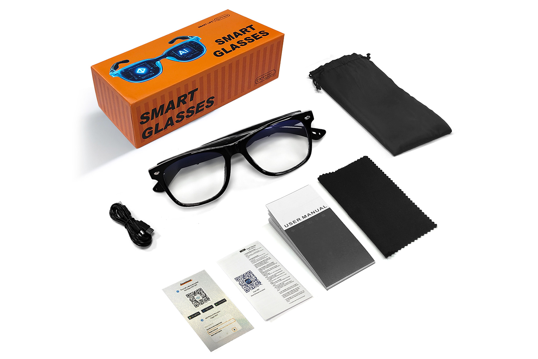 BS1611-0011_Black_Rectangular_Plastic_Glasses_packaging
