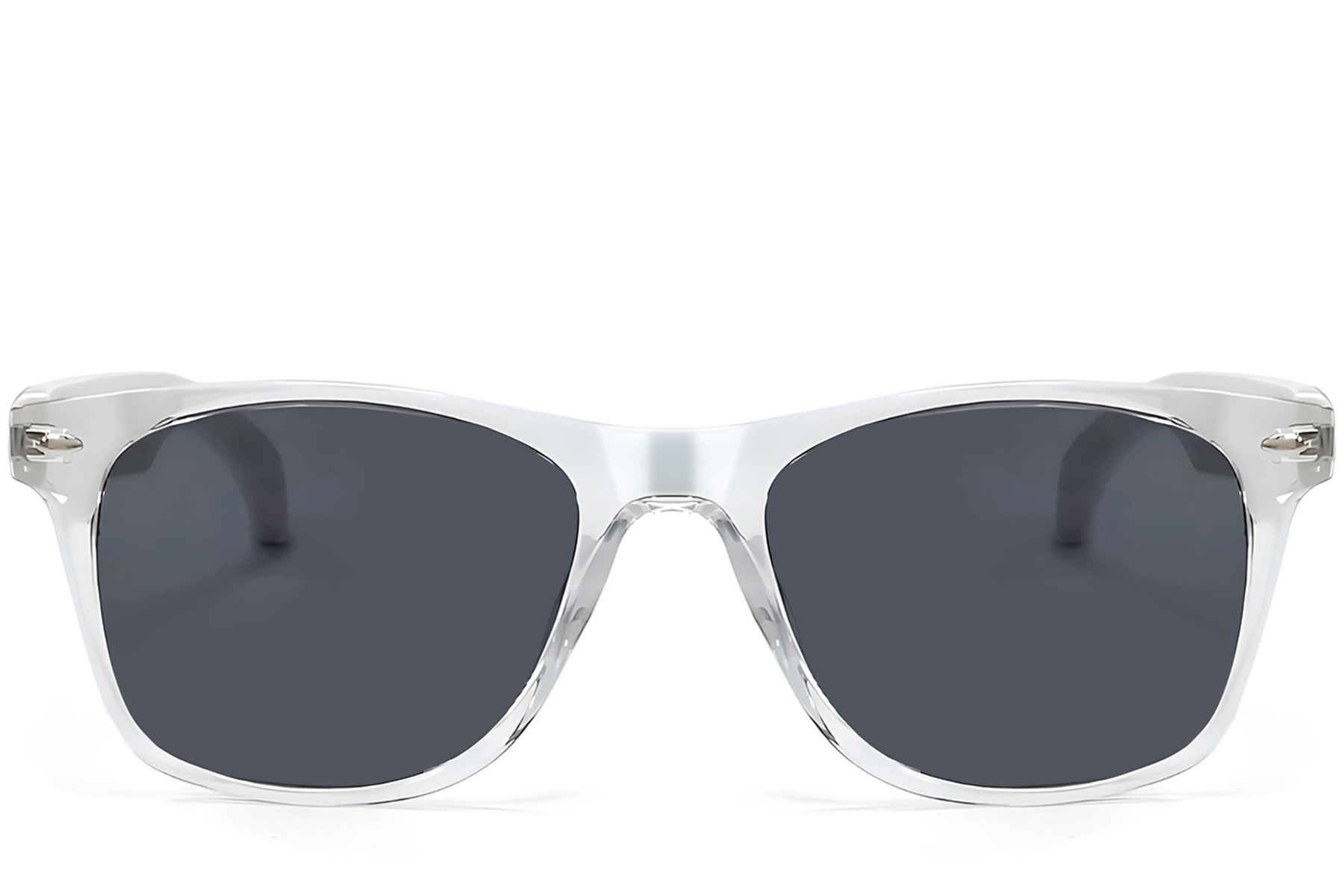 BS1611-0014_F16_Transparent_Rectangular_Plastic_sunglasses_front