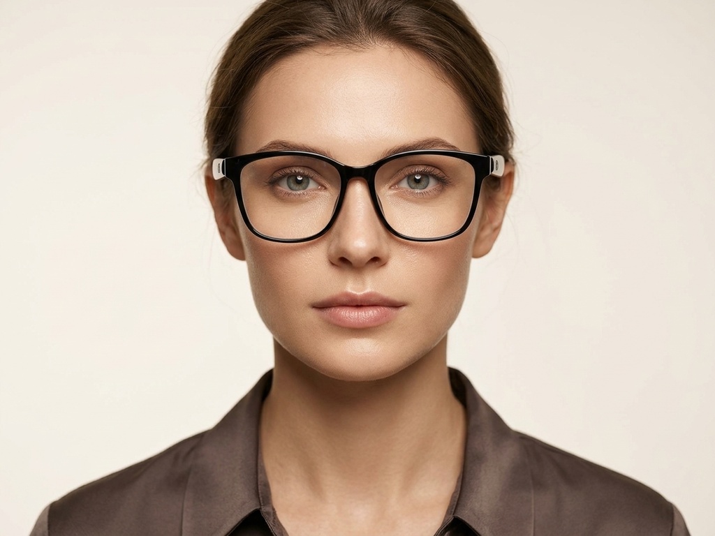 BS1611-0022_GS08_Black_Rectangular_Plastic_Glasses-tryon_female