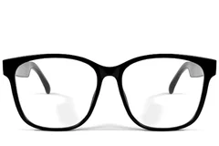 BS1611-0022_GS08_Black_Rectangular_Plastic_Glasses_front