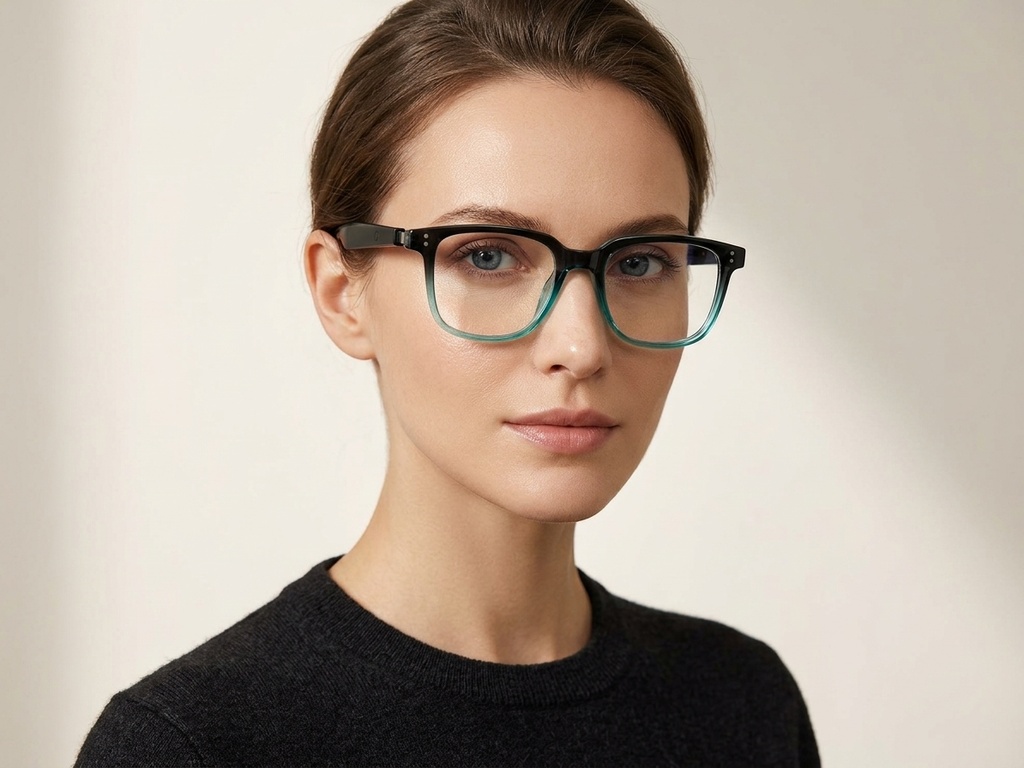 BS1611-0038_GT-51_Green_Rectangular_Plastic_Glasses-tryon_female