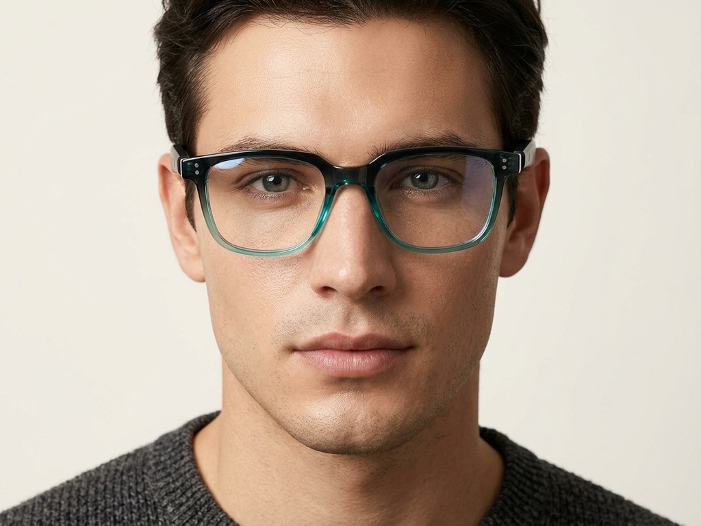 BS1611-0038_GT-51_Green_Rectangular_Plastic_Glasses-tryon_male