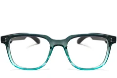 BS1611-0038_GT-51_Green_Rectangular_Plastic_Glasses_front