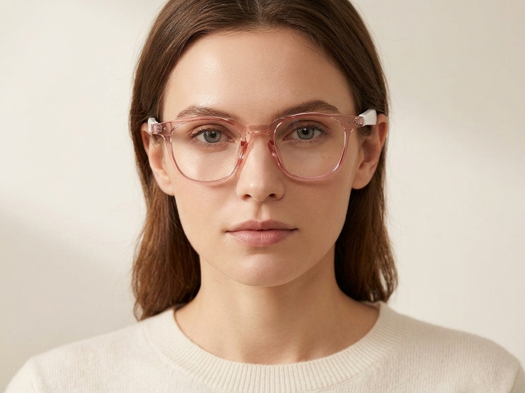 BS1611-0040_GT-52_Pink_Rectangular_Plastic_Glasses-tryon_female