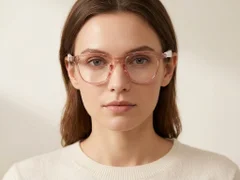 BS1611-0040_GT-52_Pink_Rectangular_Plastic_Glasses-tryon_female