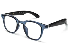 GT-52 Rectangular Blue Plastic Smart Photochromic Glasses #BS1611-0041