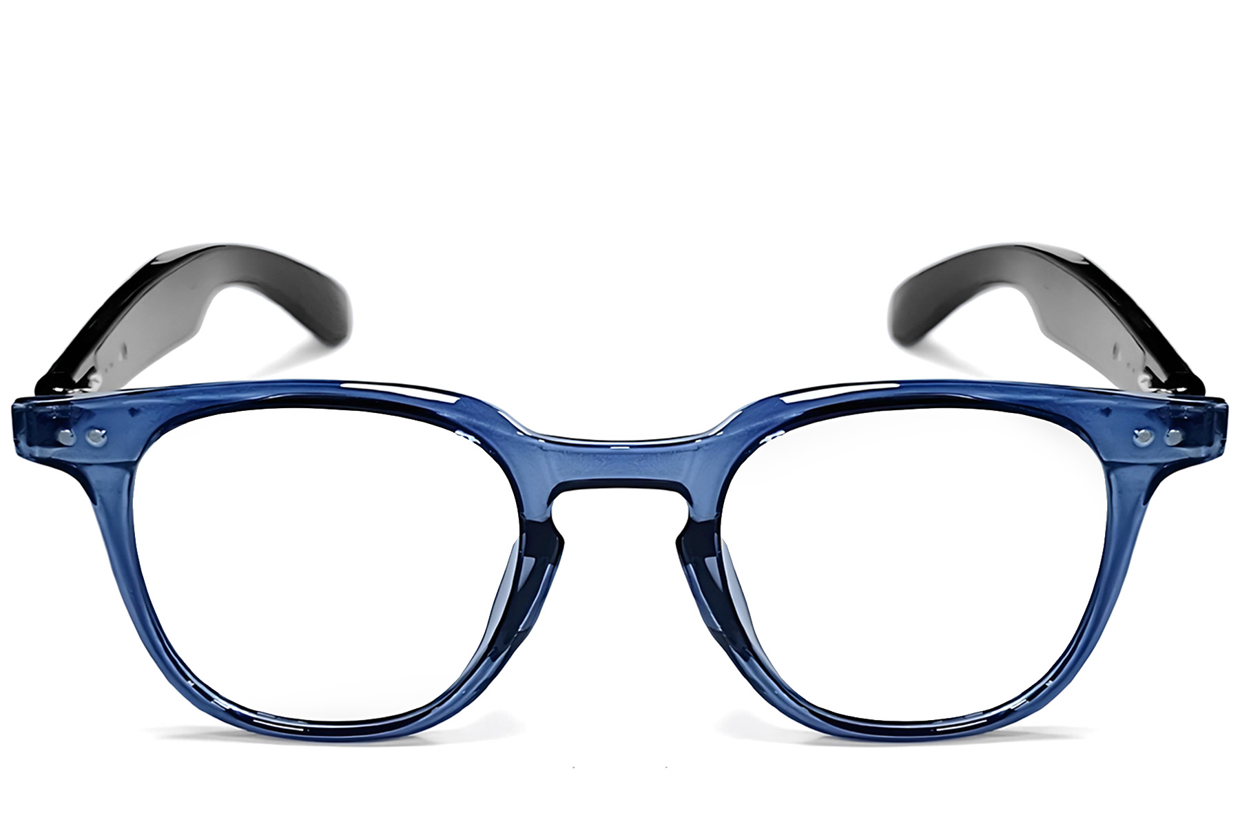 GT-52 Rectangular Blue Plastic Smart Photochromic Glasses #BS1611-0041