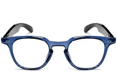 GT-52 Rectangular Blue Plastic Smart Photochromic Glasses #BS1611-0041