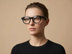 BS1611-0042_CY03_Black_Oval_Plastic_Smart_AI_Glasses-tryon_female