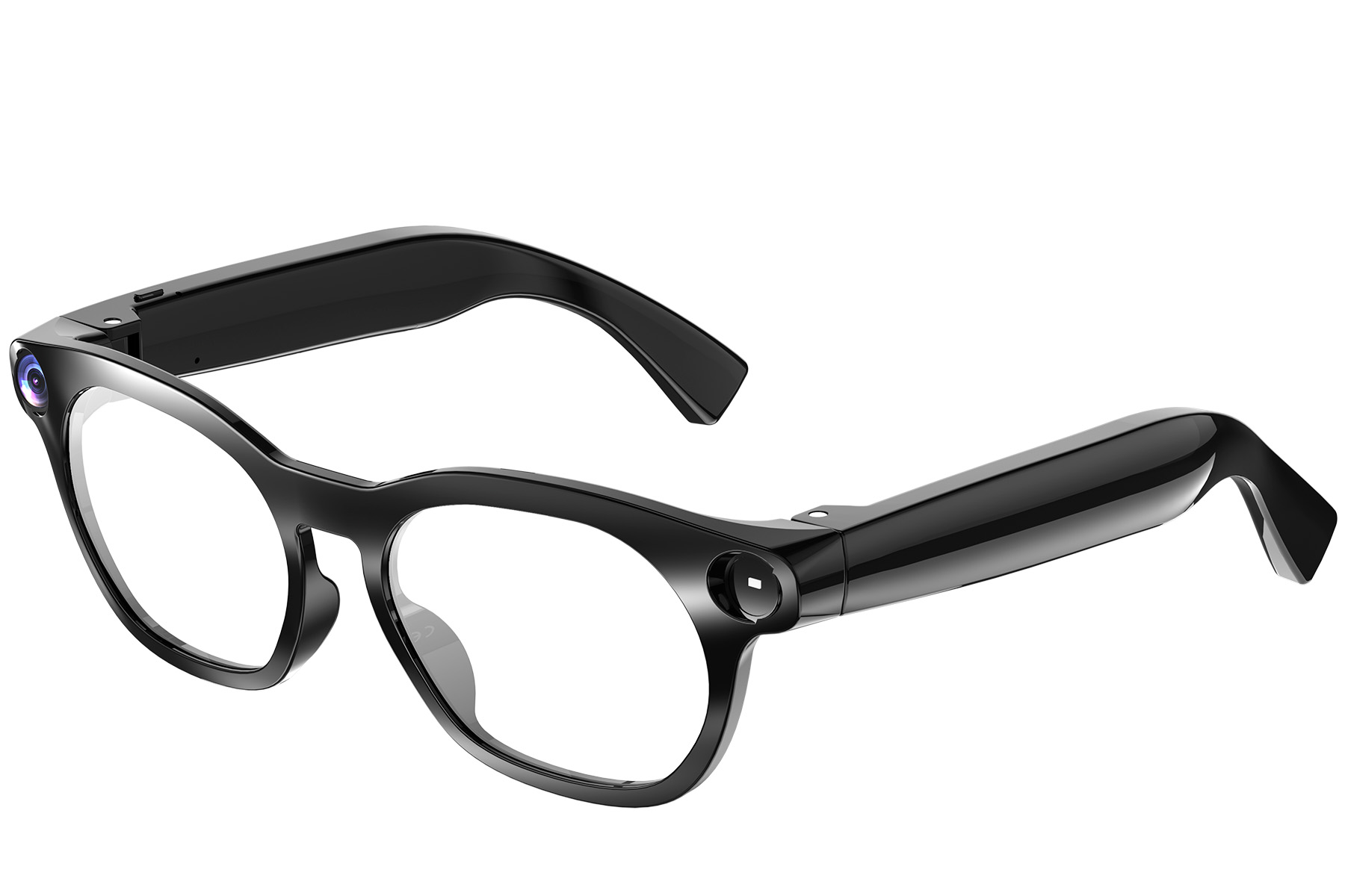BS1611-0042_CY03_Black_Oval_Plastic_Smart_AI_Glasses_corner